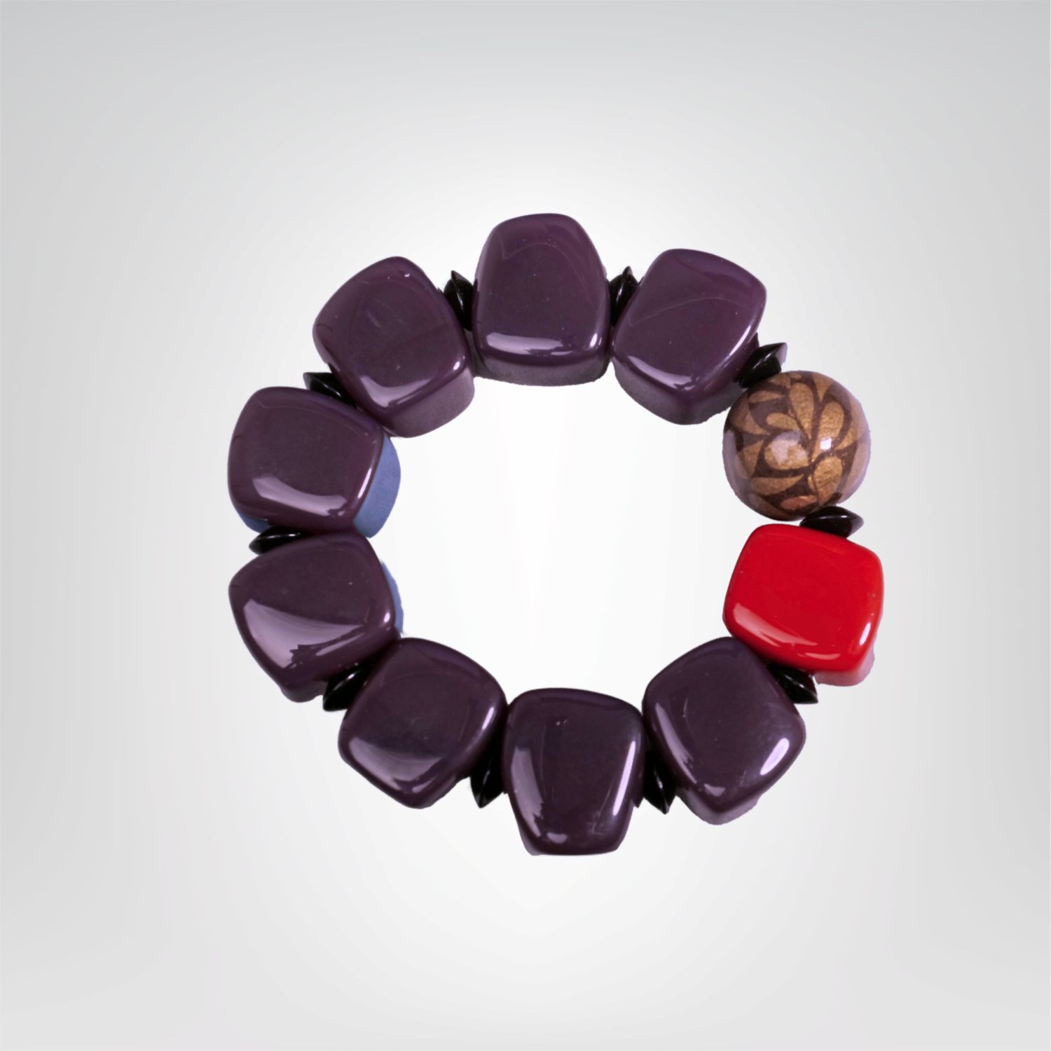 ResinaMix Viola Bracciale