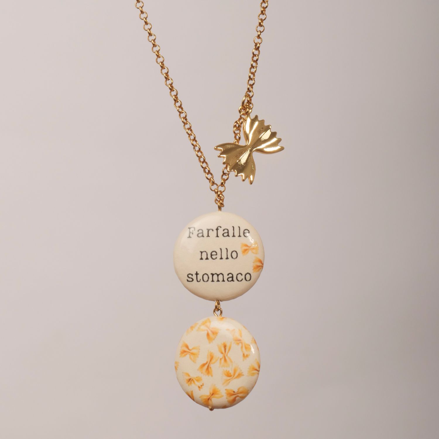 Farfalle nello stomaco collana
